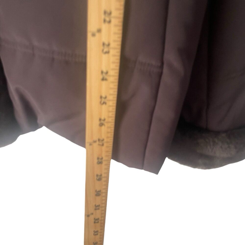 Jones New York Size XL Chocolate Brown Faux‎ Fur Lined Winter Coat - Picture 11 of 11